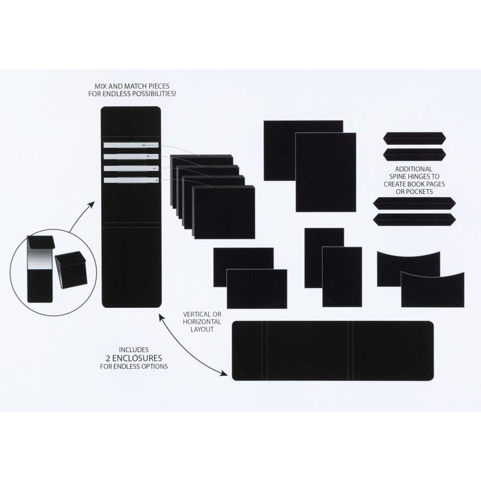Create-An-Album Foundation Inserts - Assortment 1 Black