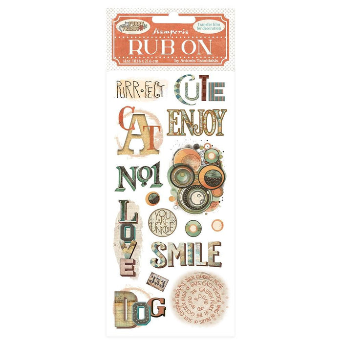 Furry Friends Rub-Ons - Writings