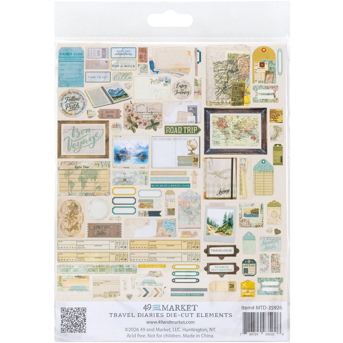 Travel Diaries Die-Cut Elements