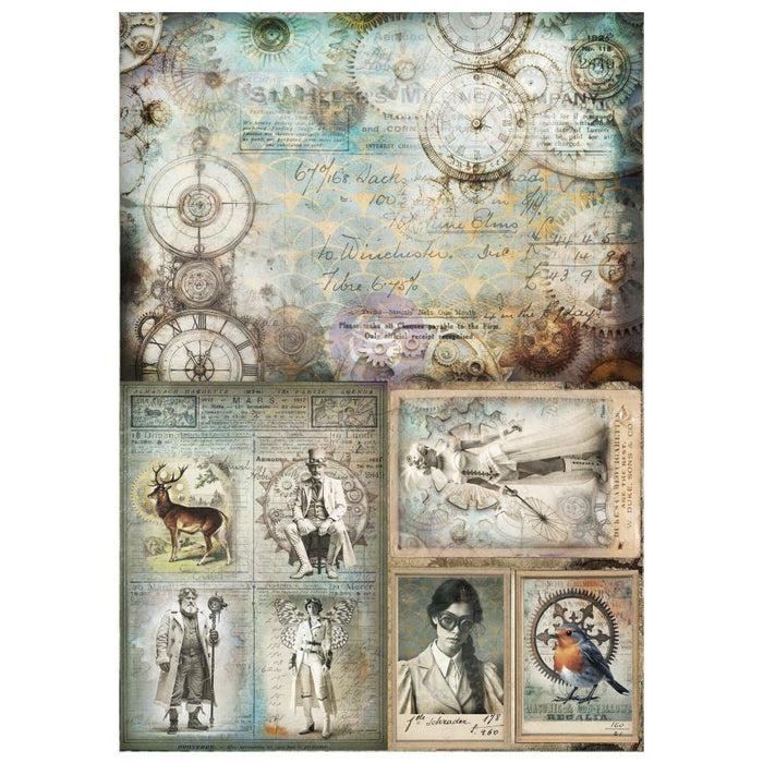 Finnabair A3 Decoupage - Steam and Frost