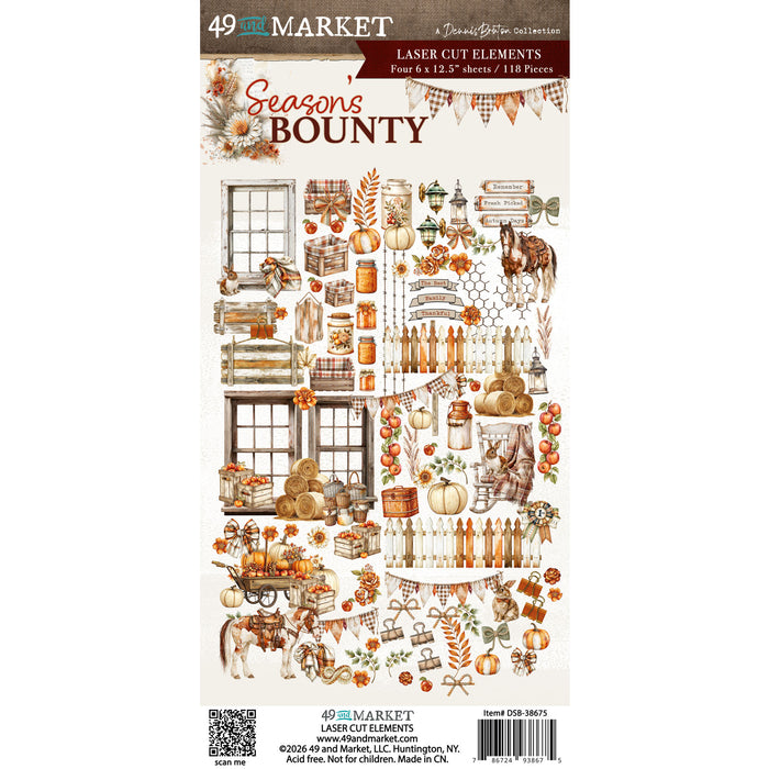 Season’s Bounty Laser Cut Elements
