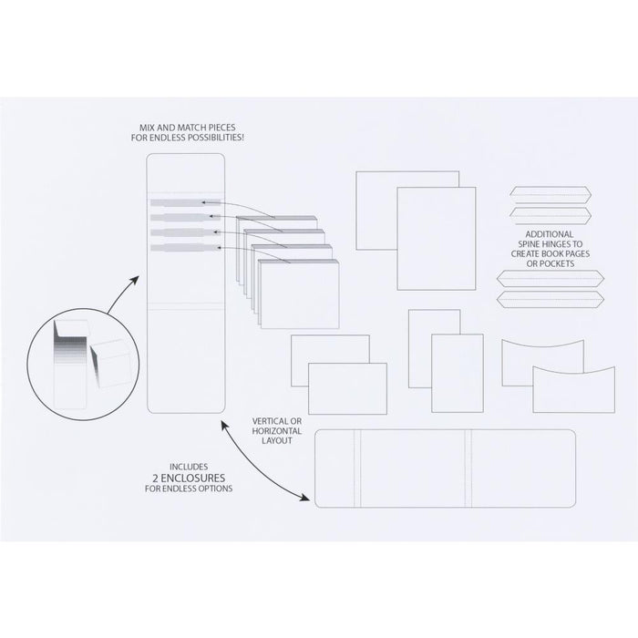 Create-An-Album Foundation Inserts - Assortment 1 White