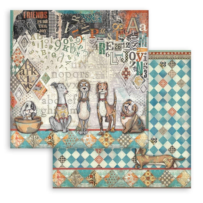 Furry Friends Pad 12"X12"