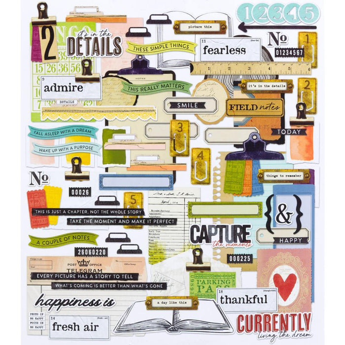 Curiosities In Willow Grove Ephemera Set - Journaling Bits