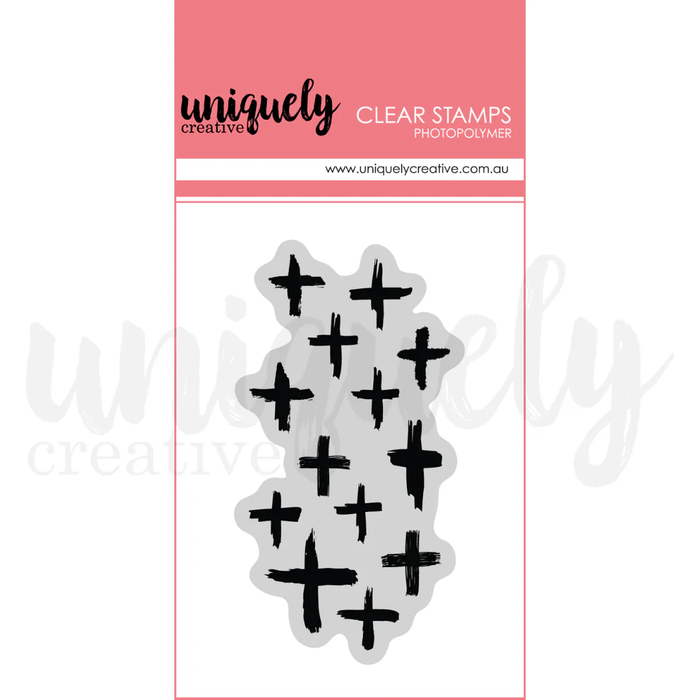 RANDOM CROSSES PHOTOPOLYMER STAMP