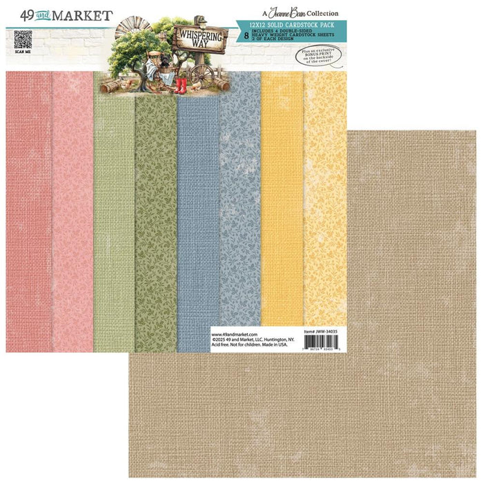 Whispering Way Solids Collection Pack 12"X12"