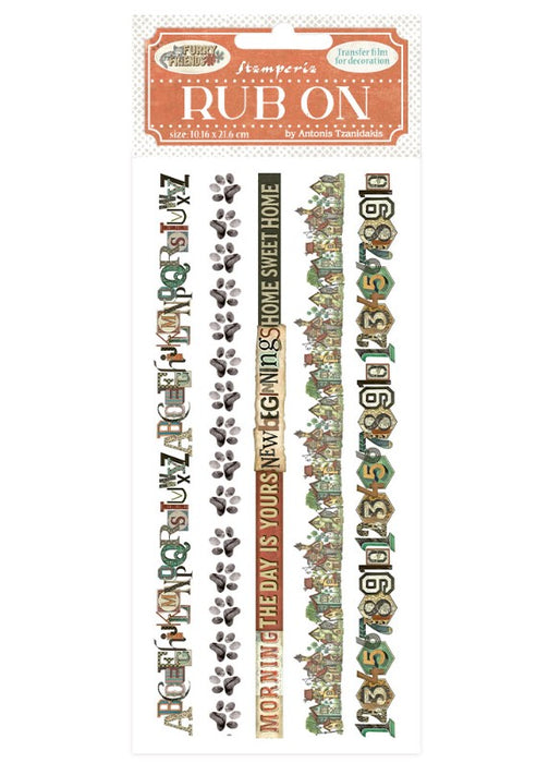 Furry Friends Rub-Ons - Stripes