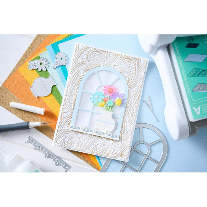 Textured Embossing Folder By Eileen Hull - Lacy Leaves