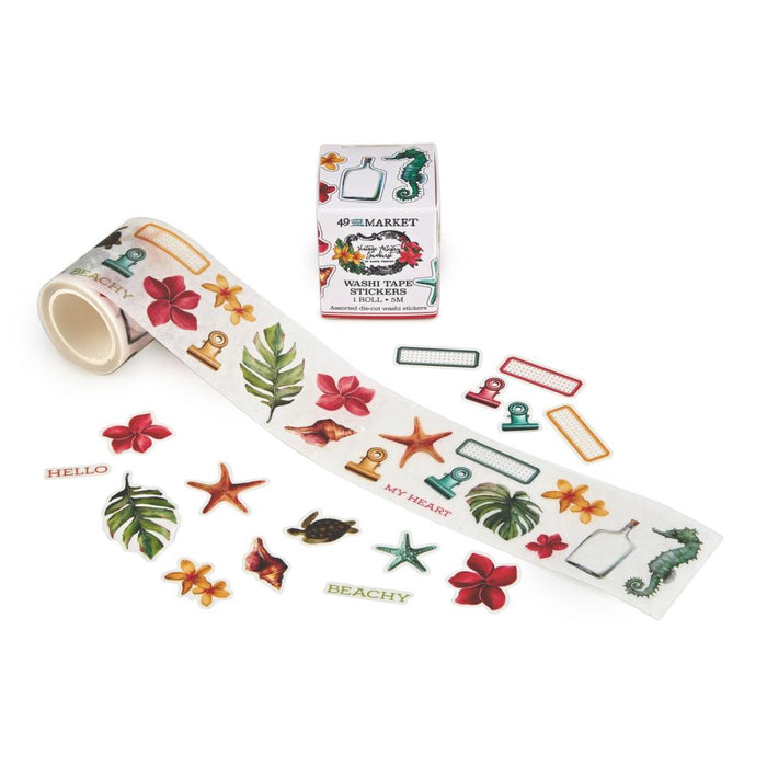 Vintage Artistry Sunburst Washi Tape Sticker Roll