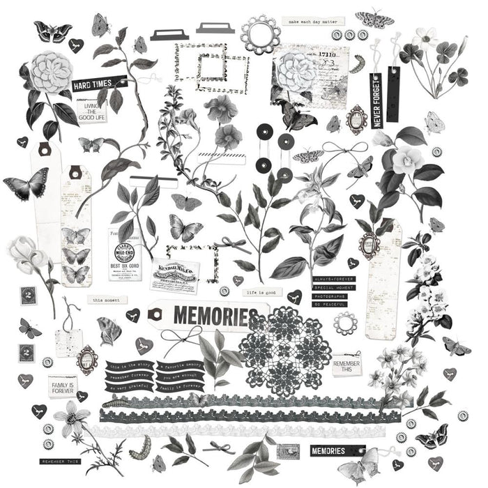 Color Swatch: Charcoal Laser Cut Outs