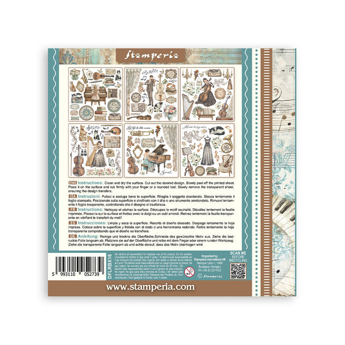 Symphony Rub-On Kit 6"x6"