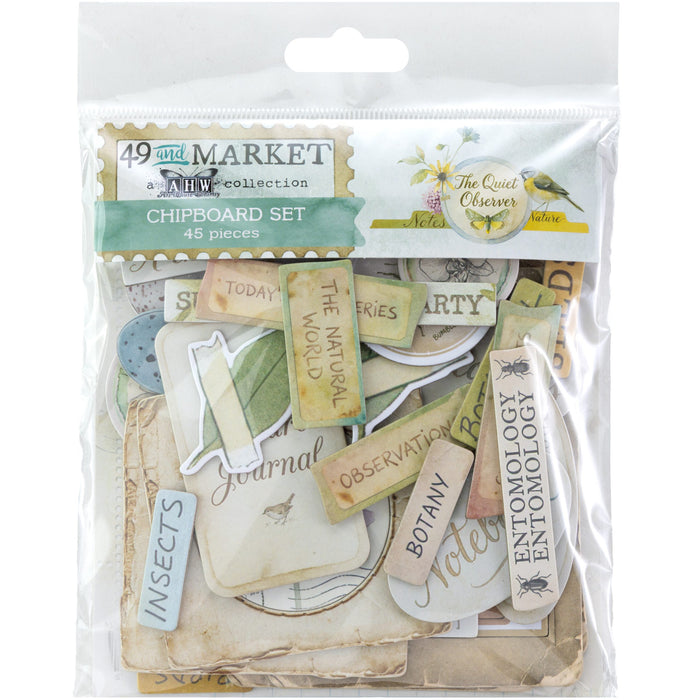 The Quiet Observer Chipboard Set