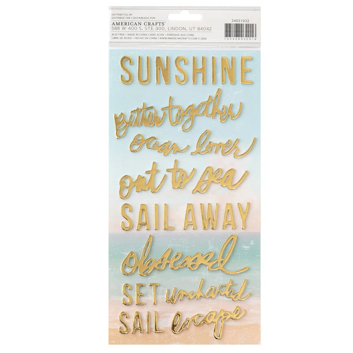 Set Sail Phrases Thickers Stickers