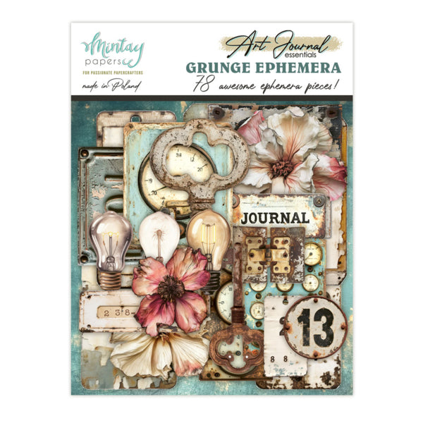 ART JOURNAL EPHEMERA PACK - GRUNGE