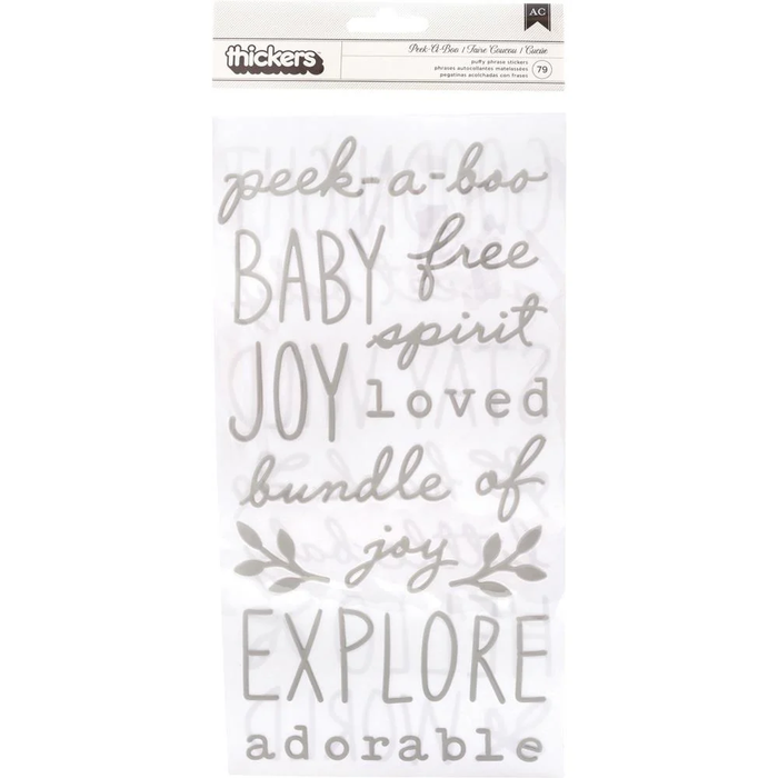 Peek-A-Boo You Thickers Stickers