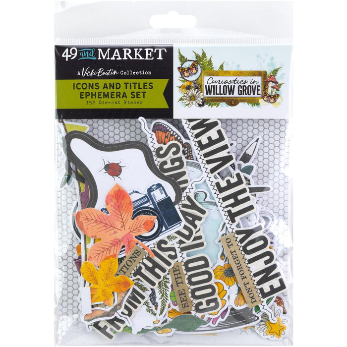 Curiosities In Willow Grove Ephemera Set - Icons and Titles