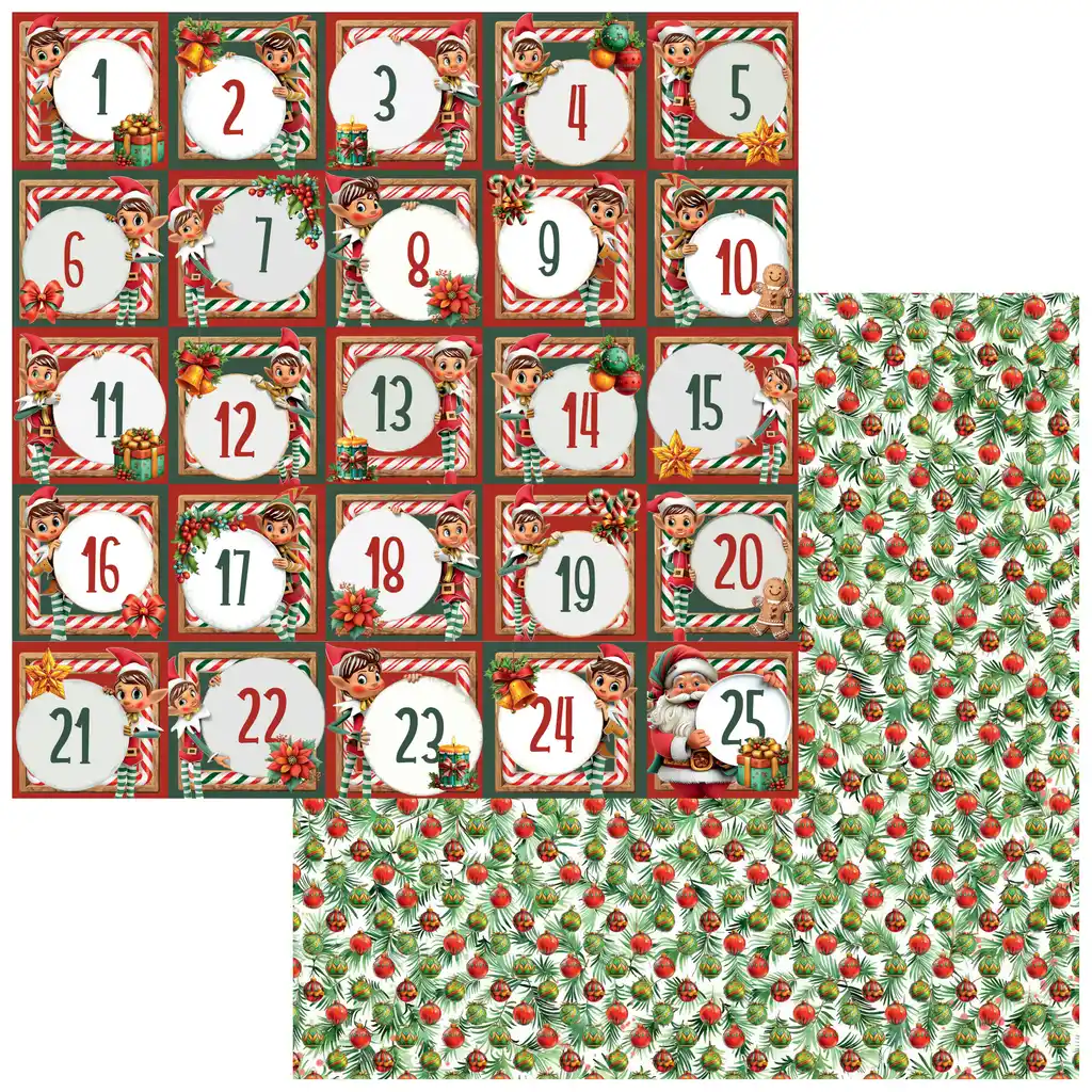 Jolly Jingles - Jingles Advent Paper — The Mad Scrapper