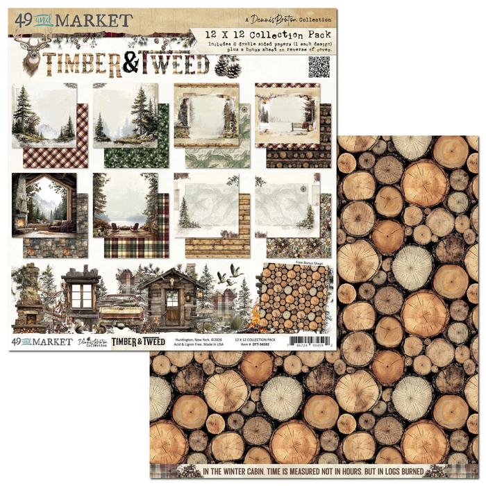 Timber And Tweed Collection Pack 12"X12"