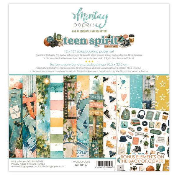 TEEN SPIRIT 12 X 12 PAPER SET