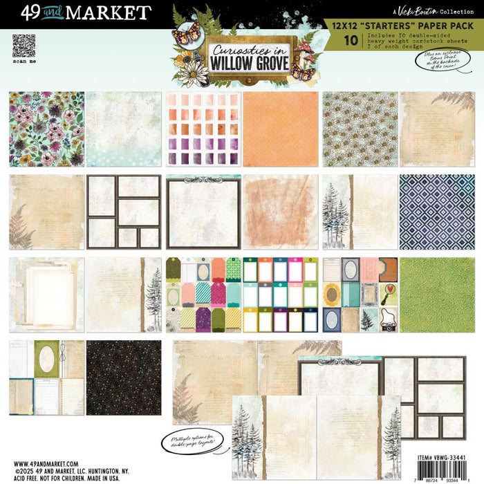 Curiosities In Willow Grove Starters Collection Pack 12"X12"