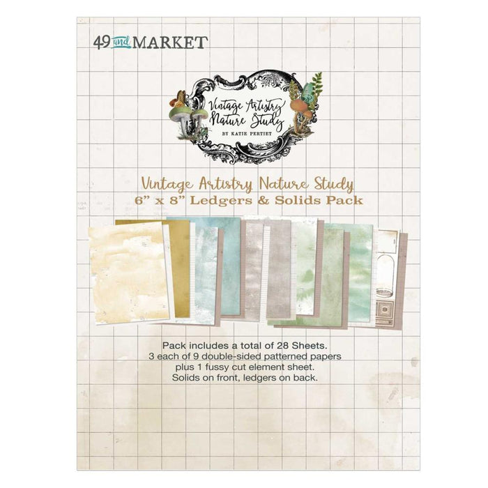 Nature Study Ledgers & Solids Collection Pack 6"X8"
