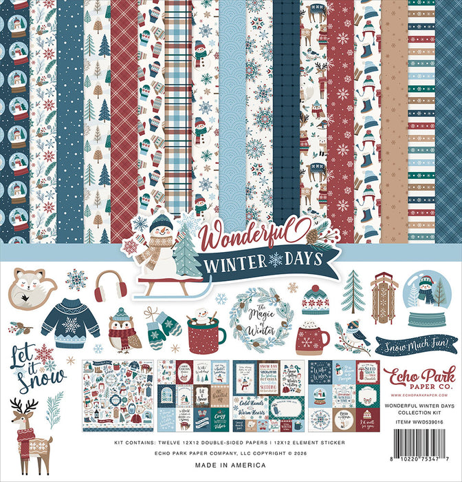 Wonderful Winter Days Collection Kit 12"X12"