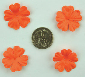 Orange 2.5cm Single Flower