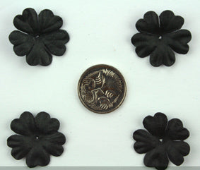 Black 2.5cm Single Flower