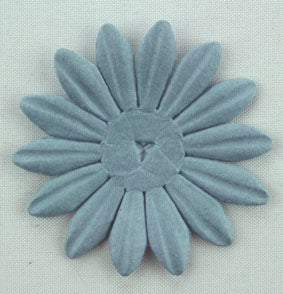 Blue Grey 4cm Single Flower