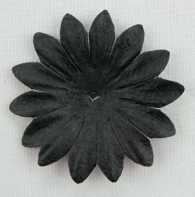 Black 4cm Single Flower