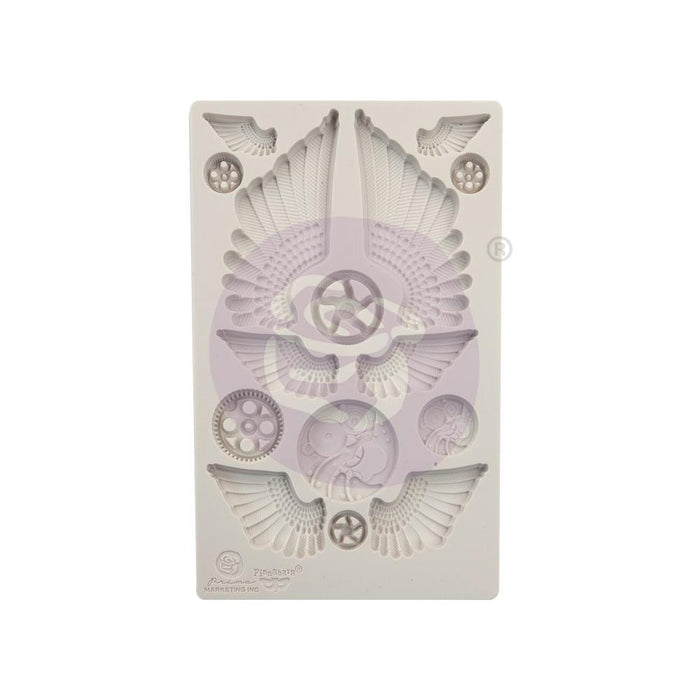 Finnabair Decor Moulds 5"X8" - Cogs & Wings