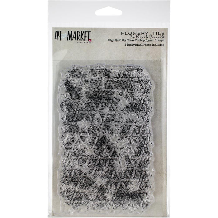 Flowery Tile Clear Stamps