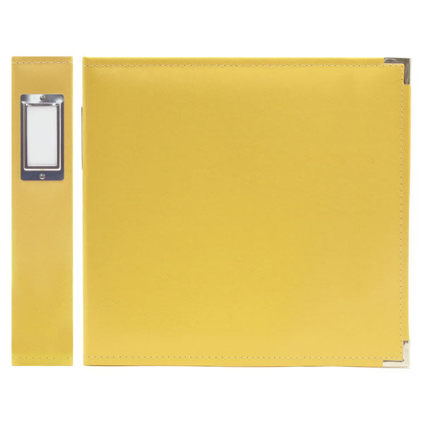 We R Classic Leather 3-Ring Binder 12"X12" - Buttercup