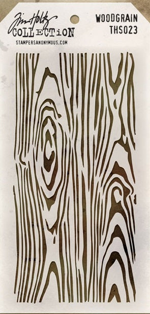 Tim Holtz Layering Stencil - Woodgrain