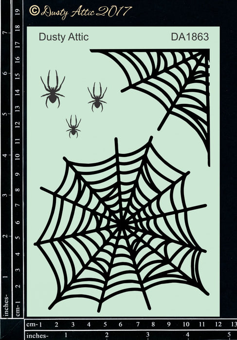 Dusty Attic Web Stencil
