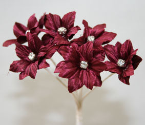 Silk Flowers - Burgundy