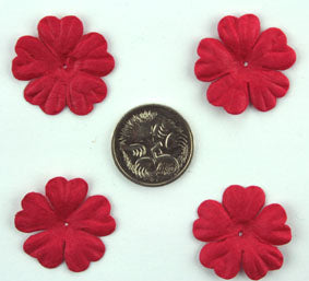 Red 2.5cm single flower