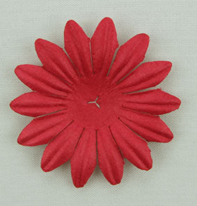 Red 4cm single flower