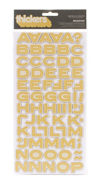 Thickers Campy Trails Glossy Chipboard Stickers - Meadow-Popcorn