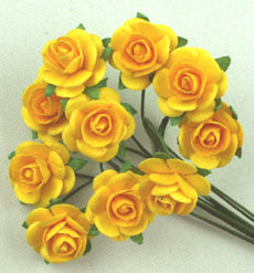 1.5cm Roses Bright Yellow