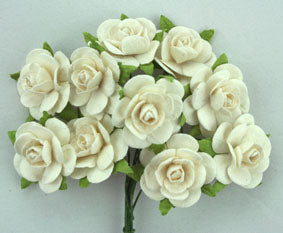 2cm White Roses