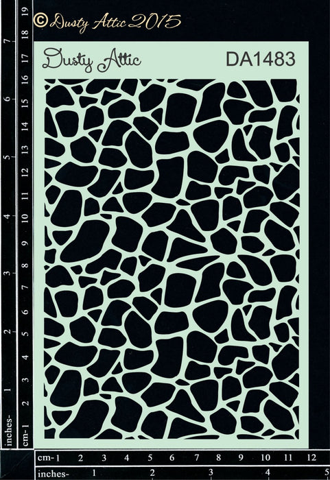 Dusty Attic Cobblestone Stencil