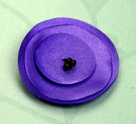 Lollipop Satin Flower - Purple