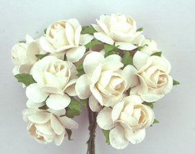 3cm White Roses