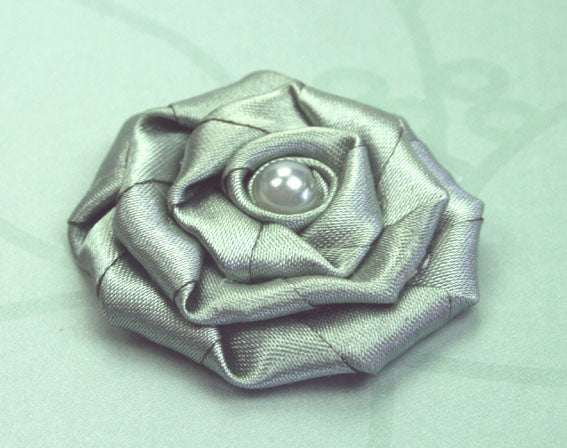 Satin Rosette - Sage