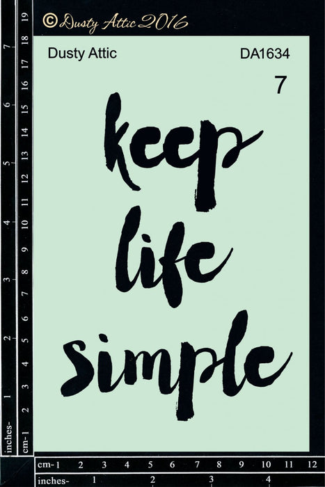 Dusty Attic Wise Words Stencil #7