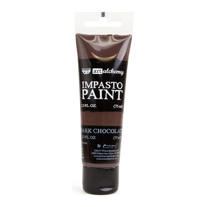 Finnabair Impasto Paint - Dark Chocolate