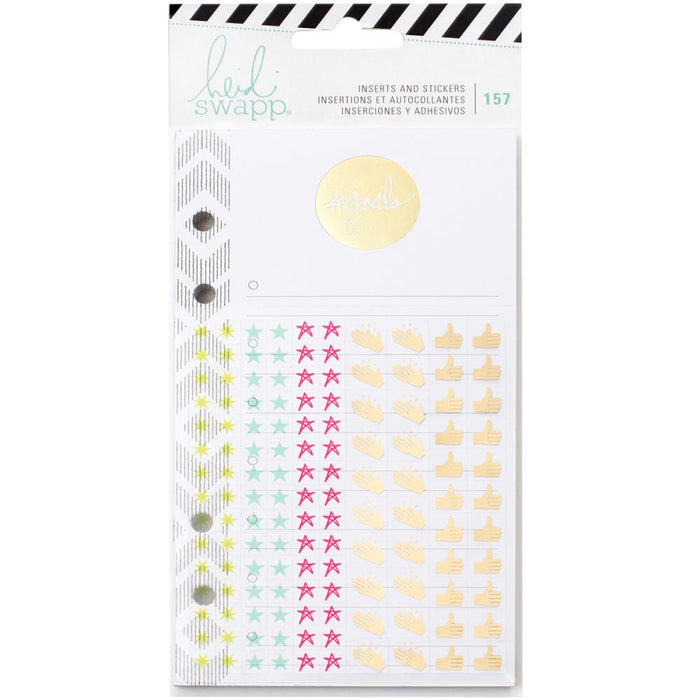 Heidi Swapp Memory Planner Inserts With Stickers - Goals