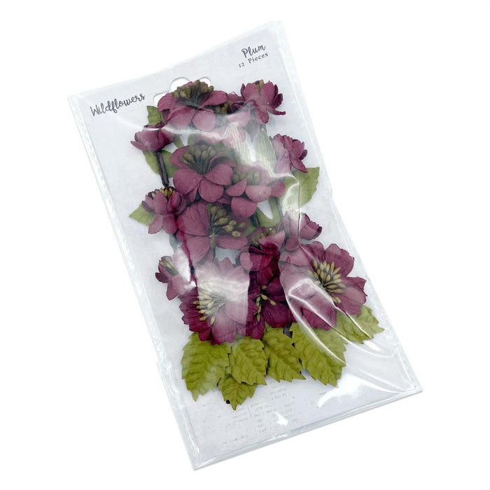 Wildflowers Paper Flowers - Plum