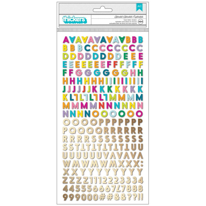 Splendid Thickers Stickers - Alphabet